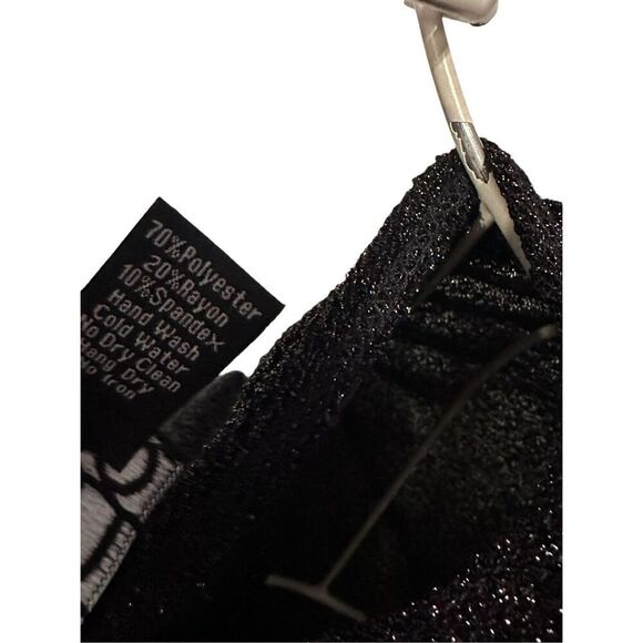 NEW WITH TAGS Beautiful Ciara Sun Woo Long Slv Top Womens Black W/sparkle Top W - Picture 6 of 11